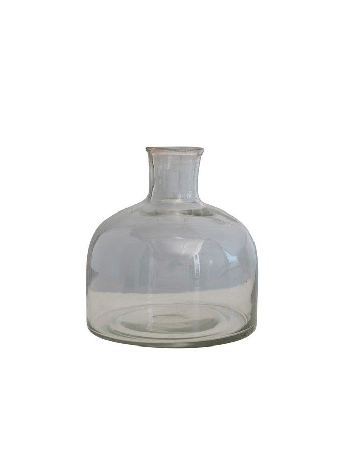 Creative Co-op Blown Glass Clear Vase - Image 2