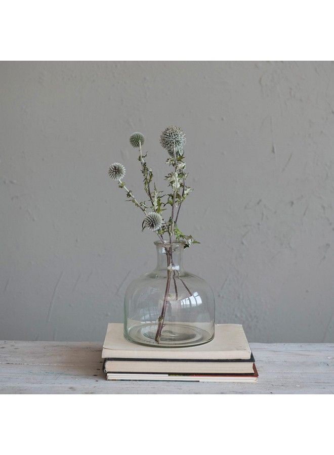 Creative Co-op Blown Glass Clear Vase - Image 5