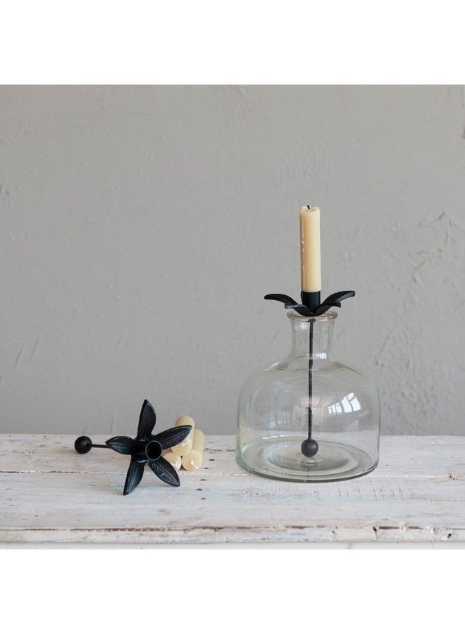 Creative Co-op Blown Glass Clear Vase - Image 4