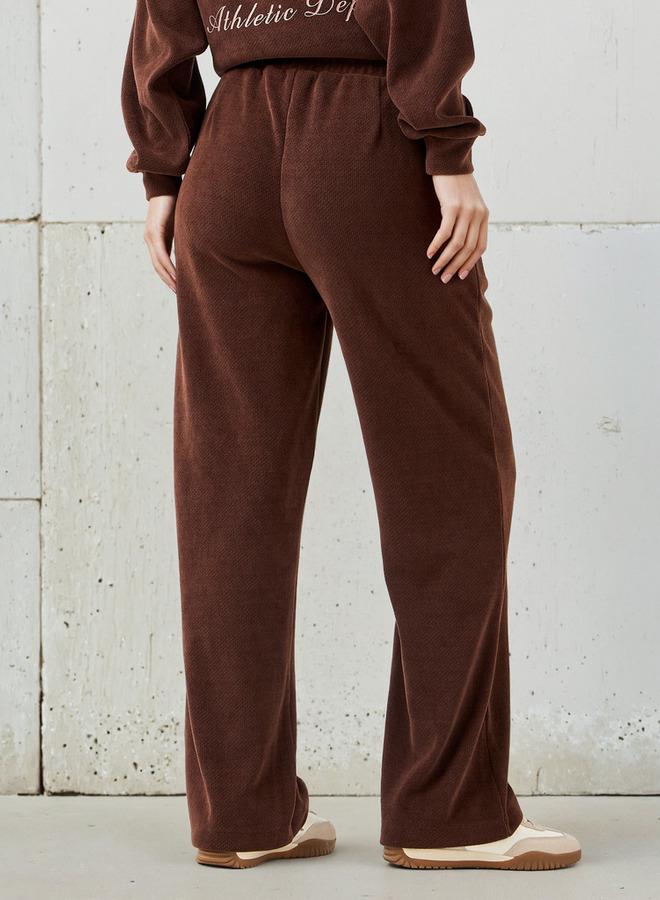 SP Characters Mid-Rise Polyester Blend Track Pants with Snoopy Embroidery - Image 3