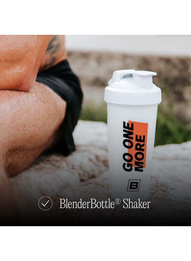 Bare Performance Nutrition BARE PERFORMANCE NUTRITION Go One More BlenderBottle Shaker Bottle, 28 oz Shaker Bottle with Wire Whisk, White - Image 5