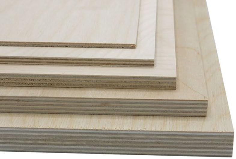 BPA 9 Pieces, 9mm Plywood DIY Rectangular, 10 x 15 cm Brown - Image 3