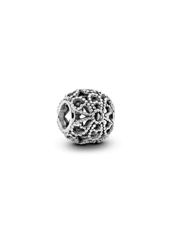 PANDORA Beaded Openwork Flower Charm