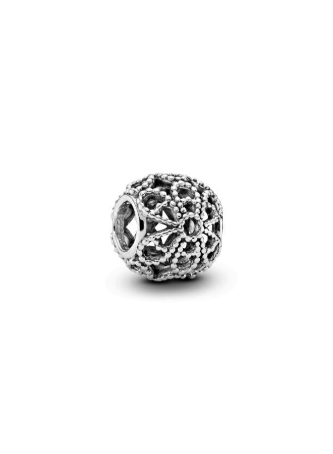 PANDORA Beaded Openwork Flower Charm - Image 2