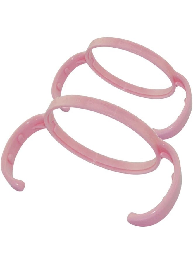 ROMIRUS 2 Pack Compatible for Comotomo Baby Feeding Bottle Handles Grip (Pink) - Image 1