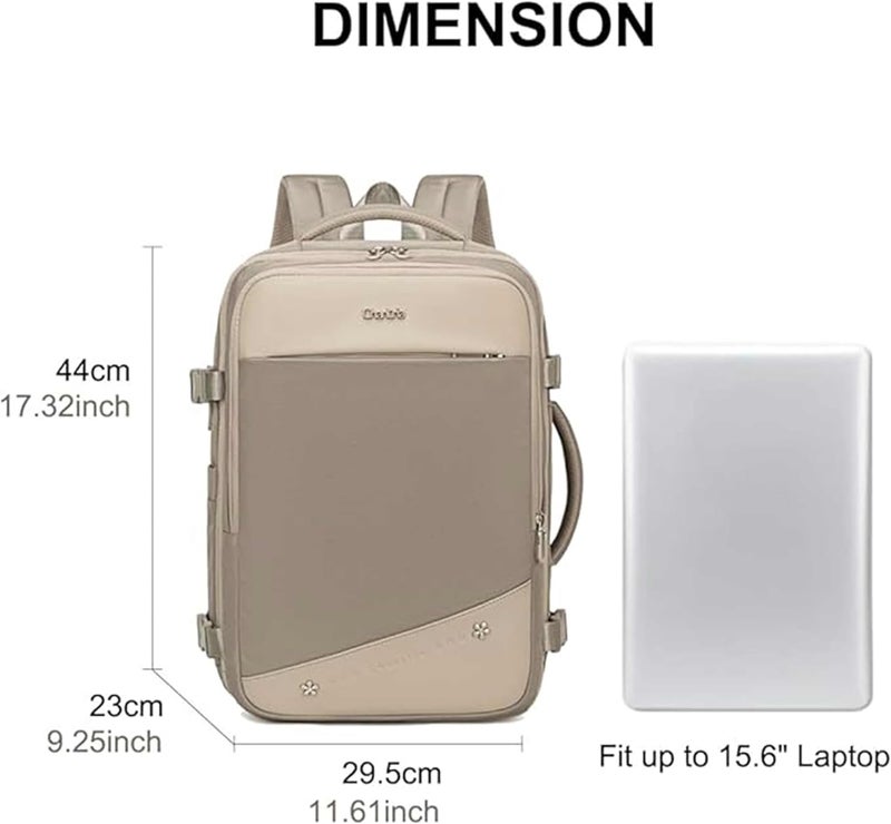 Chantria Premium Lightweight Laptop backpack for Women Water Resistant Multifunctional Anti-Theft Daypack with 180° Opening and Built in USB Port, CB00641 - Image 4