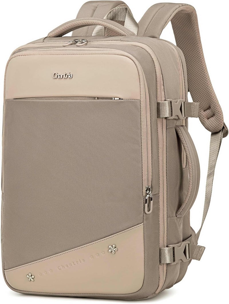 Chantria Premium Lightweight Laptop backpack for Women Water Resistant Multifunctional Anti-Theft Daypack with 180° Opening and Built in USB Port, CB00641 - Image 1