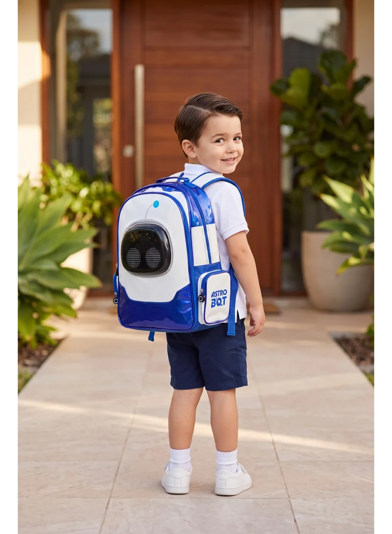 سوني Sony Astro Bot Regular Backpack 18" | Kids School Backpack | Gaming-Themed Bookbag for School, Travel & Everyday Use | Boys School Bag