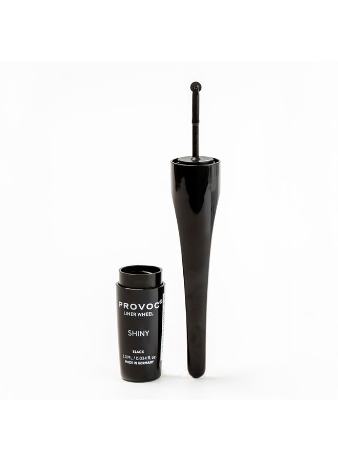 PROVOC LINER WHEEL Liquid Eyeliner 02 Shiny Black - Image 3