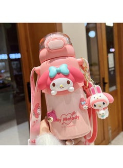 Sanrio Coolomi Children's Thermos Cup Primary School Student Water Cup School Special Girl Straw Kettle New