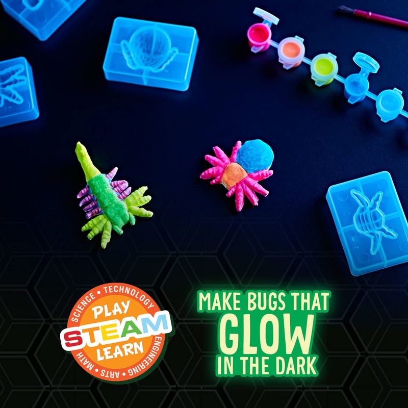Crayola Glow in The Dark Critter Creator, Clay Bug Toy Kit for Kids, Fake Bug Molds, Includes Crayola Clay & Paint, Gift for Kids, Ages 7+ - Image 2