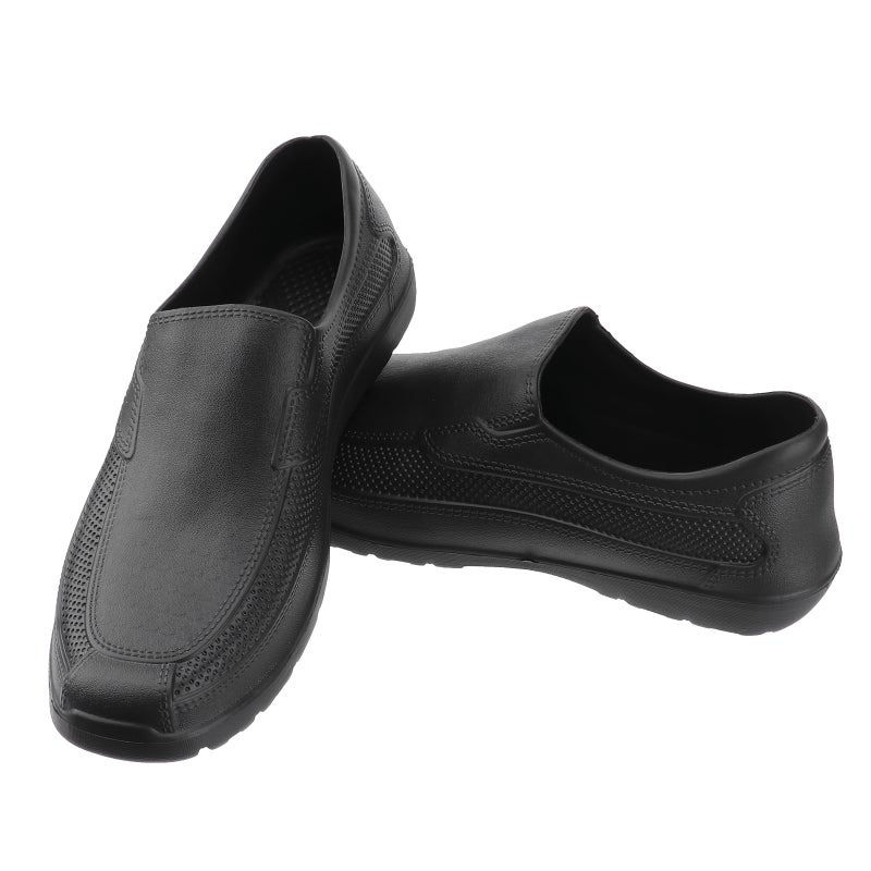 EVA Shoes Non- Wear Resistant Chef Shoes Lightweight Comfortable Kitchen Oil-proof Shoes (41 Code, Black) - Image 5