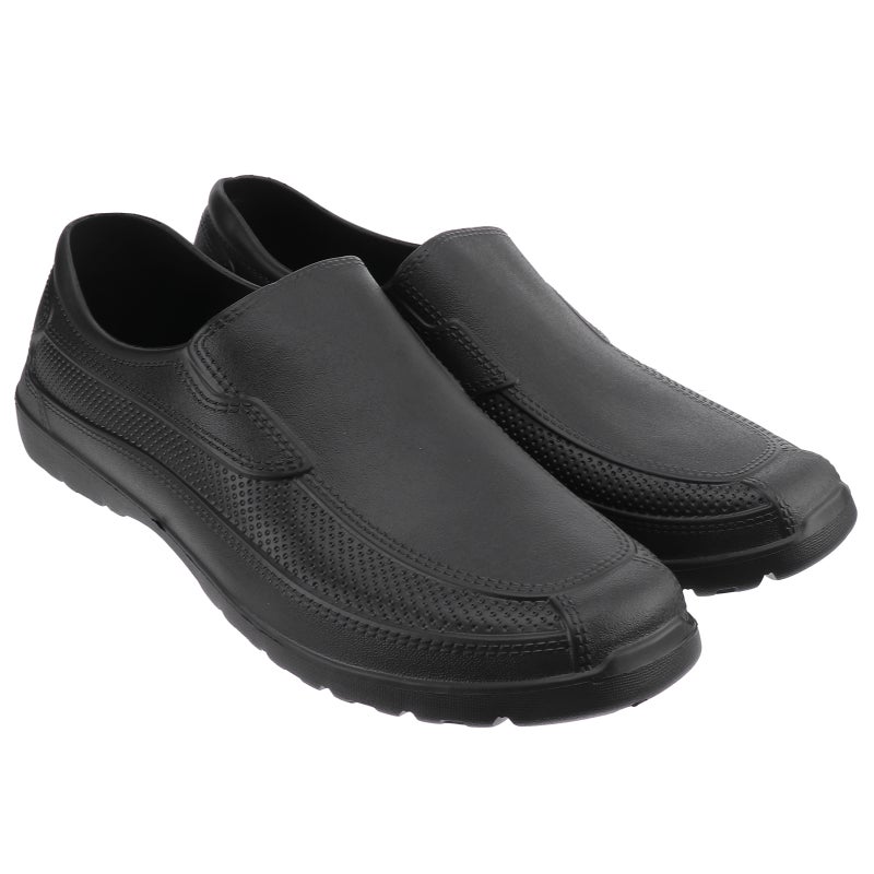 EVA Shoes Non- Wear Resistant Chef Shoes Lightweight Comfortable Kitchen Oil-proof Shoes (41 Code, Black) - Image 1