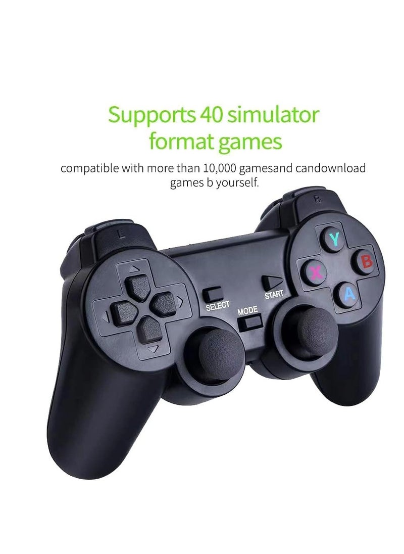 ELTRAZONE - Wireless Game Console 2.4G HD Arcade PS1 Home TV Mini Game Console U Bao Retro Game Console Wireless Gamepad Controller 64G (new package) - Image 1