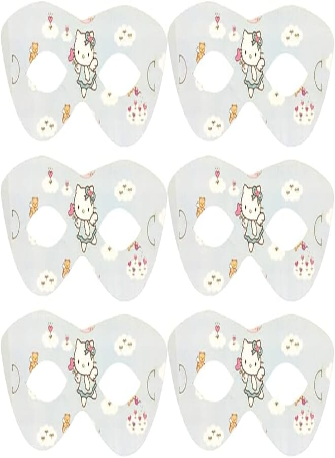 Paper Eye Mask kitty With Cat Eye Design For Party And Birthday Set Of 6 Pieces 