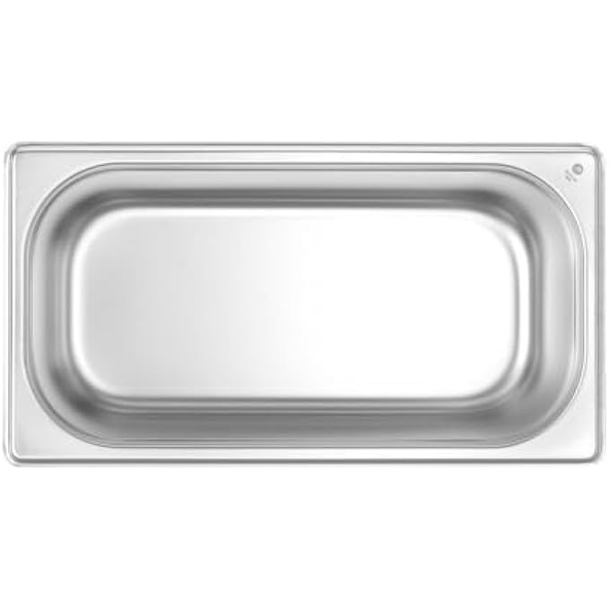 rayihni Recipiente Gn 13Contenedor GnBordes RedondeadosResistente A Temperaturas De 40 A 300CApto Para HornosCongeladoresCalientaplatosBao Mara57L325X176XH 150MmAcero Inoxidable - Image 3
