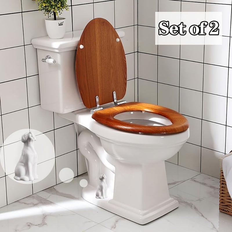 2pcs White Ceramic Toilet Bolt Caps Decorative Screw Cover Covers For Bottom Of Toilet Bowl Bathroom Decor Easy To Install - Image 5