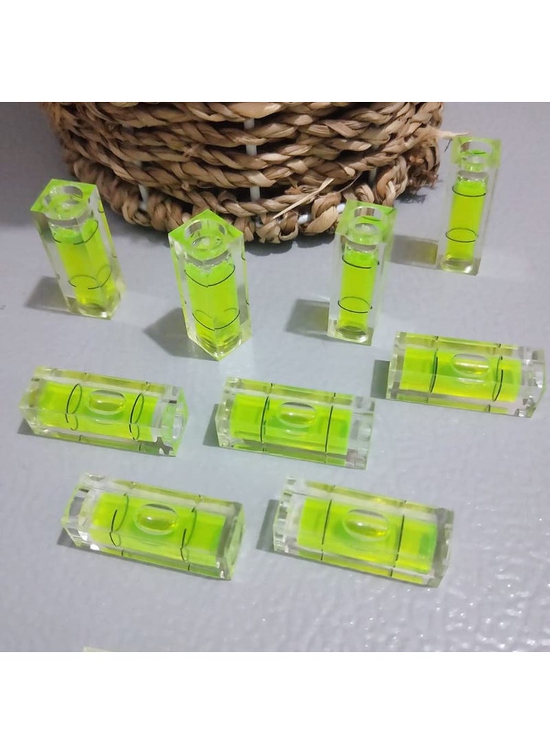 SIZIKJXGHWYI SIZIKJXGHWYI 6Pcs Small Bubble Level Frame Mural Hanging 10x10x29mm Mini Square Spirit Level Picture Hanging Levels Mark Measuring Instruments Layout Tools  - Image 2