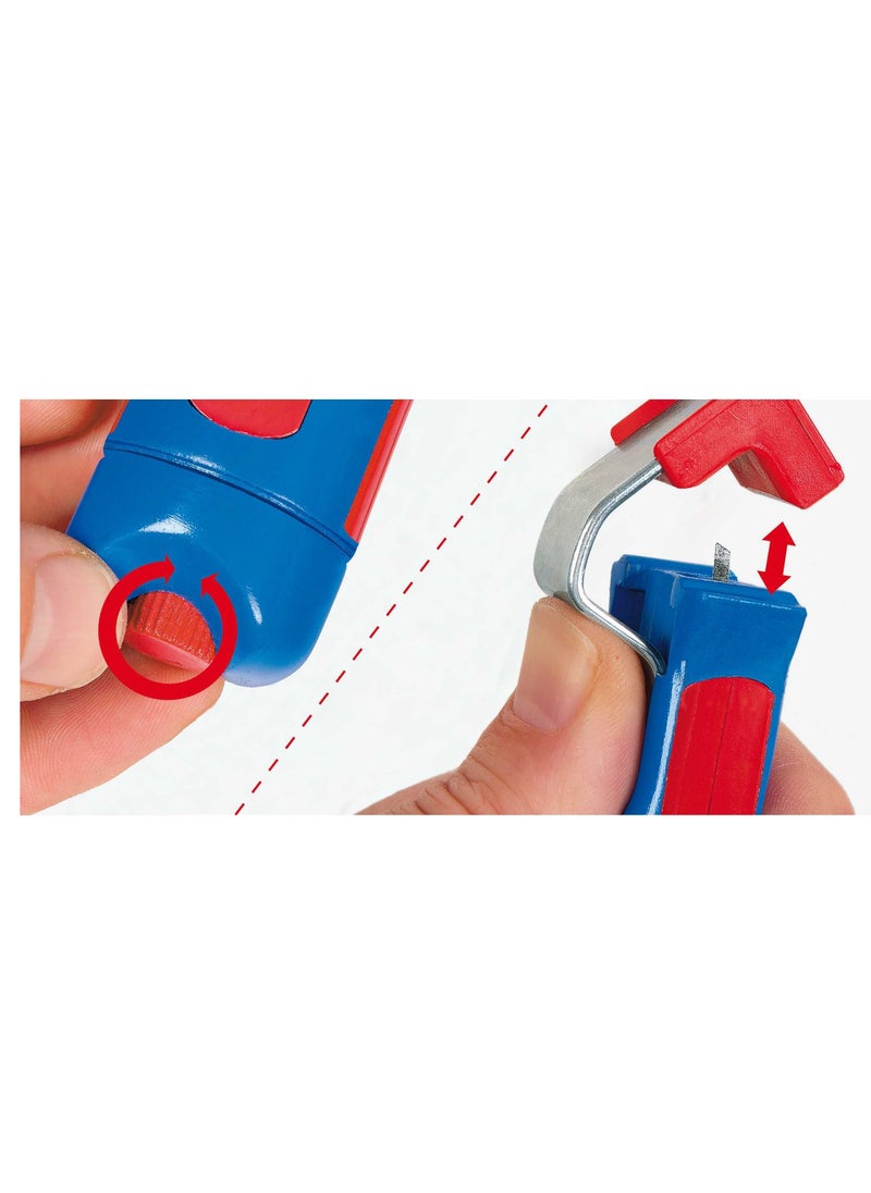 Weicon Weicon Cable Stripper No. 8 - 27, Multi Stripping Knife, Universal Stripping Tool With Adjustable Cutting Depth, For All Common Round Cables, Working Range 8 - 28 Mm  - Image 2