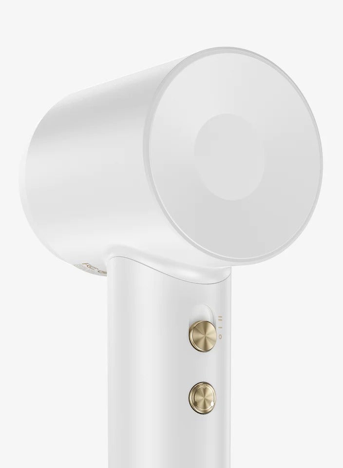 Laifen Swift Premium - High Speed Hair Dryer 110,000 rpm Motor Lightweight Low Noise | 5.5X Fast Drying | Golden White - Best Hair Blow Dryer