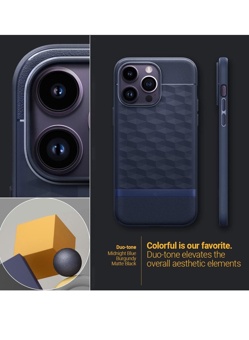 Parallax Mag Case Built-in Magnet Designed For Magsafe Compatible With Apple iPhone 14  Pro Max Case (2022) - Blue - Image 3