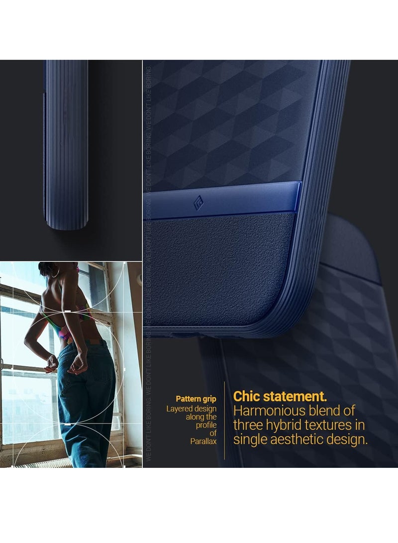 Parallax Mag Case Built-in Magnet Designed For Magsafe Compatible With Apple iPhone 14  Pro Max Case (2022) - Blue - Image 4