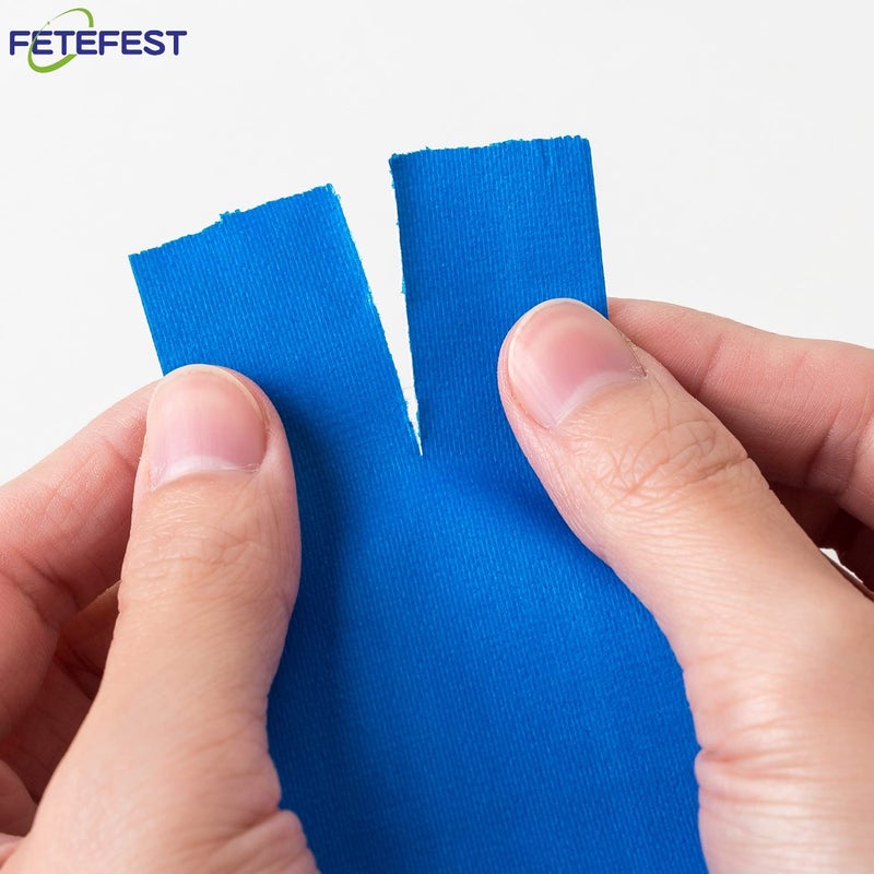 Fetefest Gaffers Tape 4 Pack Blue Heavy Duty, 2" by 30 Yards Each roll, Professional Grade Gaffer Tape, Non-Reflective No Residue Hand Tear Self-Adhesive, Multiple Purposes (Blue, 4 Rolls) - Image 2