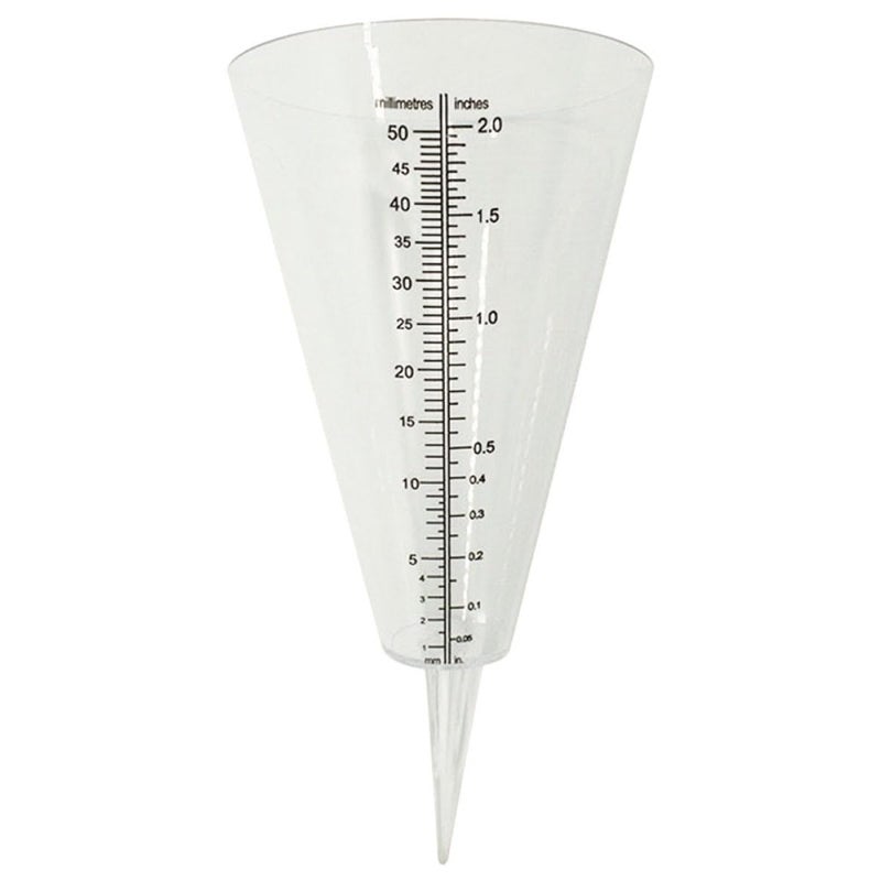 Outdoor Plastic Rain Gauge with Ground Stake Reusable Water Measuring Tool for Garden - Image 2
