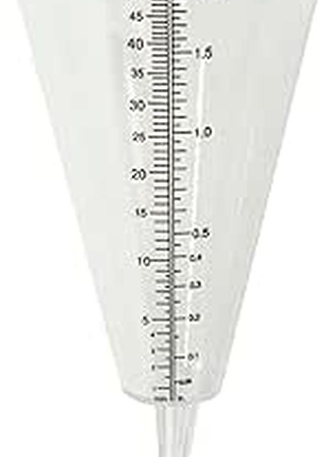 Outdoor Plastic Rain Gauge with Ground Stake Reusable Water Measuring Tool for Garden - Image 1