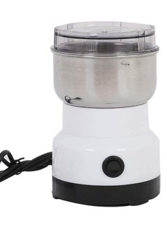Multifunction Smash Machine Electric Cereals Grain Grinder Portable Pulverize Household Small Grinder for Nut Coffee Bean Spice Grinding White