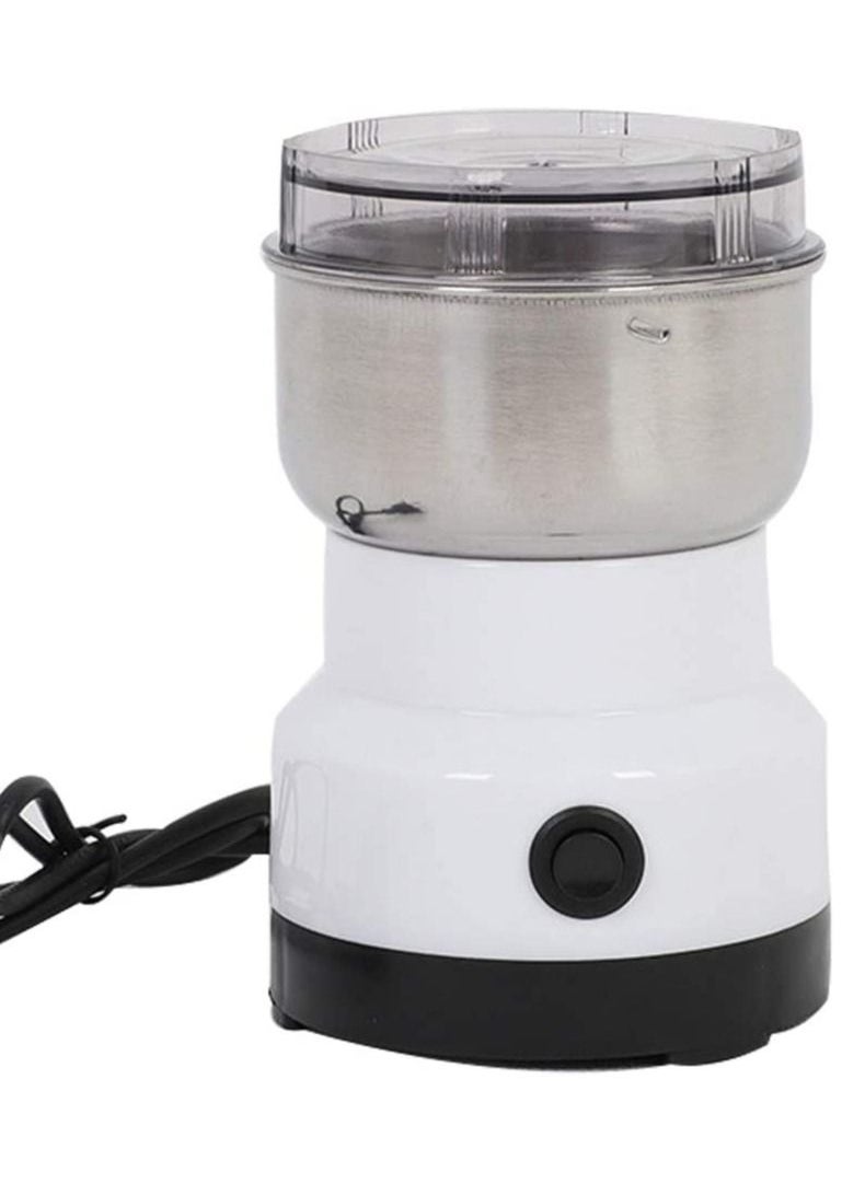 DubaiGallery - Multifunction Smash Machine Electric Cereals Grain Grinder Portable Pulverize Household Small Grinder for Nut Coffee Bean Spice Grinding White - Image 1