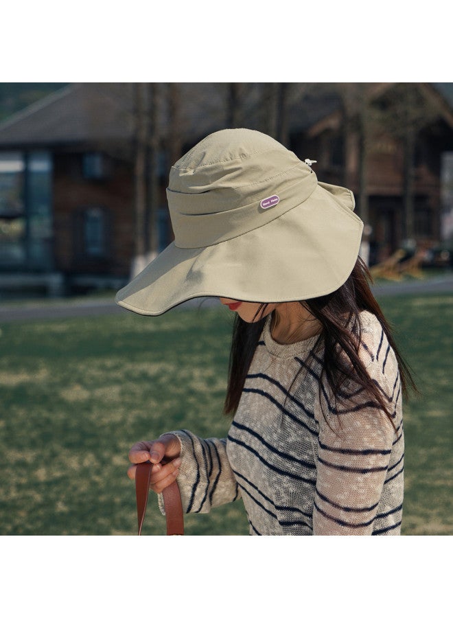 TonLion Outdoor Fisherman Hat Sun Hat Breathable Cap Fishing Hat Wide Brim Face Covering Sun Hat Couple Hat - Image 5