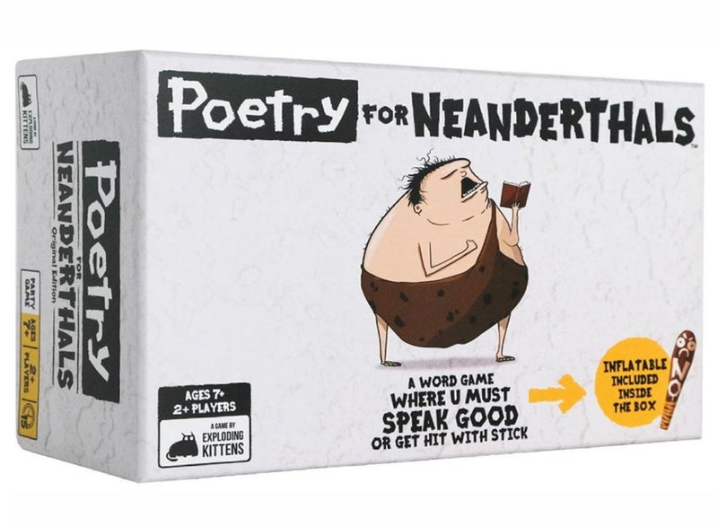 Exploding Kittens Poetry For Neanderthals Card Game - Image 1