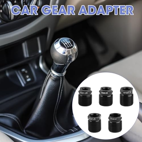 OMASUNB 10PC Gear Shift Adapter Kit, Shift Knob Thread Adapters, Compatible with M8x1.25, M10x1.25, M12x1.25, M14x1.5 Threads, Quick Installation for Manual Transmission Cars, Trucks, and SUVs - Image 5