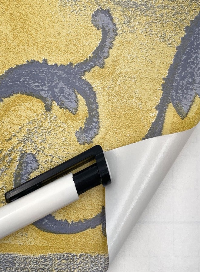 Yifely Yellow Wallpaper Border Self Adhesive Wall Covering Kitchen Bathroom Bedroom Tiles Decor Sticker - Image 3