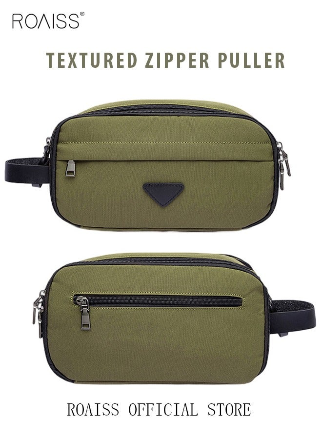 roaiss Travel Portable Toiletry Bag Outdoor Water Resistant Hanging Dopp Kit Small Tool Bag Travel Accessories Cosmetic Case Gifts for Men Army Green - Image 4