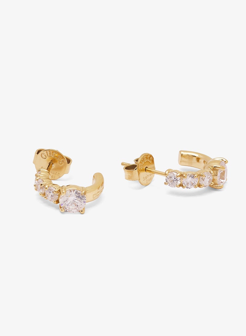 GUESS 12Mm Crystal Hoops - Image 2