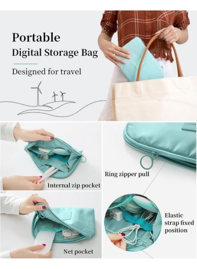 GGEROU مجموعة مكعبات التعبئة من 11 قطعة، مجموعة منظمات تعبئة أمتعة السفر المقاومة للماء، حقيبة أدوات الزينة الكبيرة للسفر - Image 4