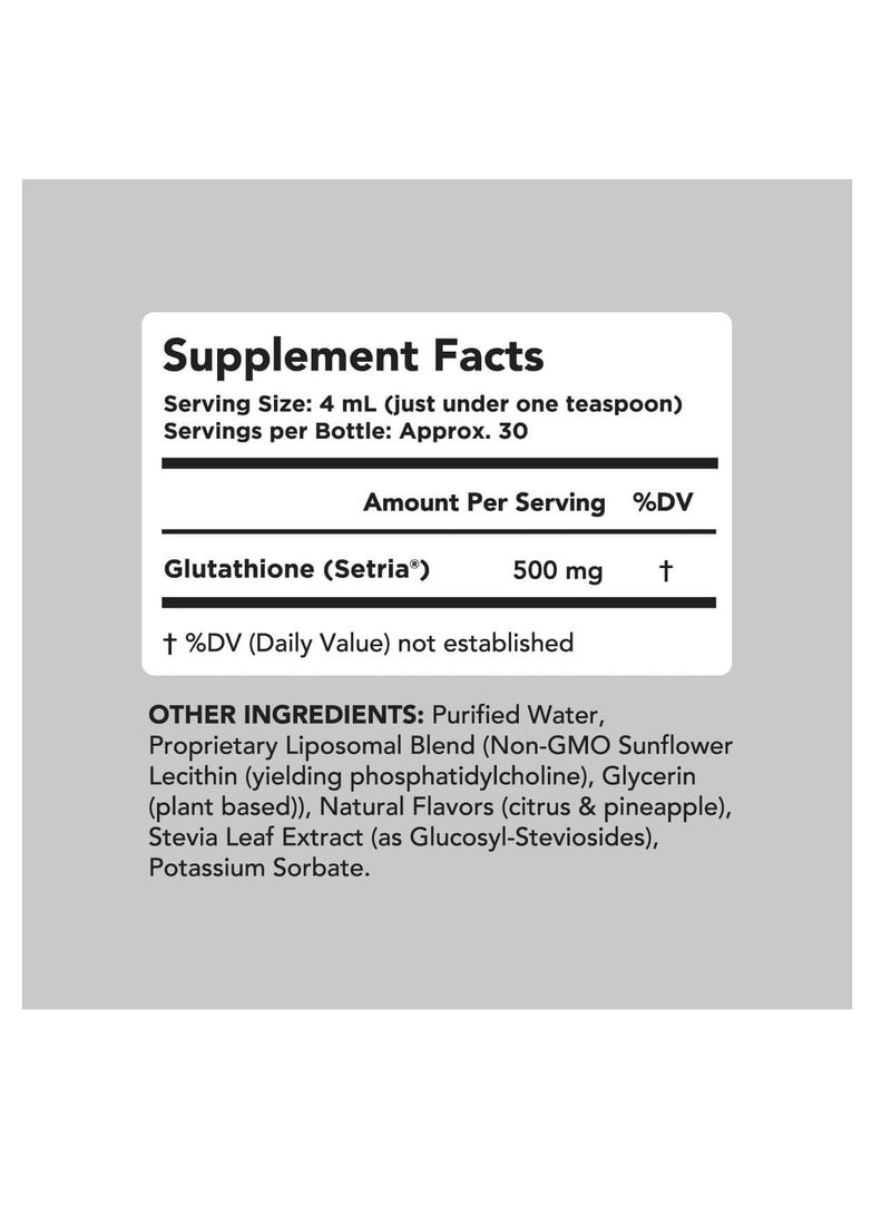 AMANDEAN Liposomal Glutathione Supplement  Immune Support, Brain Health, Liver Detox, Skin Health 4 oz - Image 2