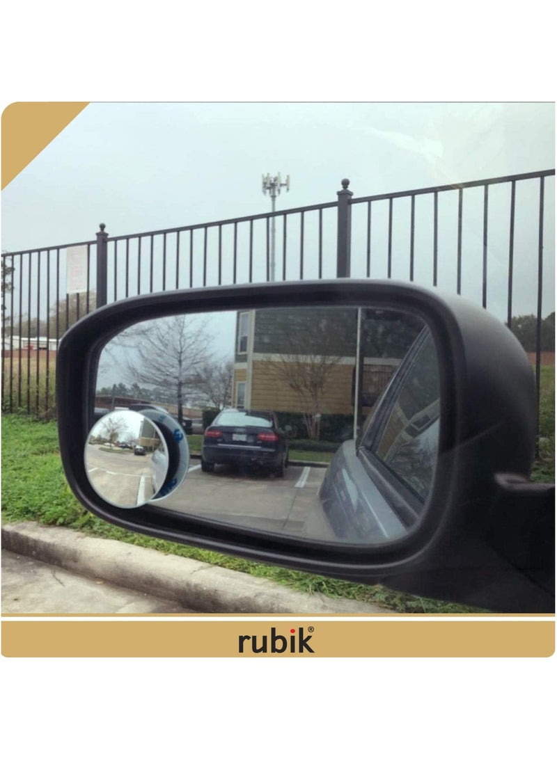 Rubik ملصق علامة السيارة للسائقين الجدد مغناطيسي، سائق جديد يرجى التحلي بالصبر، عاكس عالي قابل للإزالة وإعادة الاستخدام، مع مرآة النقطة العمياء لسائقي السيارات والشاحنات الصغيرة (15x15 سم) أصفر/أحمر - Image 4