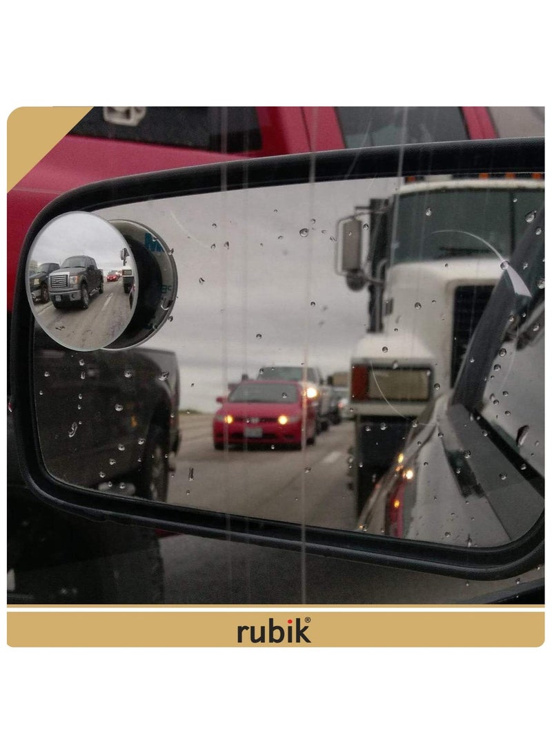 Rubik ملصق علامة السيارة للسائقين الجدد مغناطيسي، سائق جديد يرجى التحلي بالصبر، عاكس عالي قابل للإزالة وإعادة الاستخدام، مع مرآة النقطة العمياء لسائقي السيارات والشاحنات الصغيرة (15x15 سم) أصفر/أحمر - Image 5