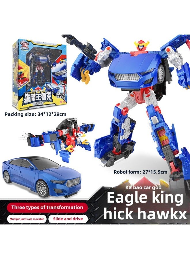 Kabao Car God Reload Return Fire King Driver Elite Edition Children's Classic Transforming Robot Boy Toy-Color:Classic Version  3 Forms  - Image 1