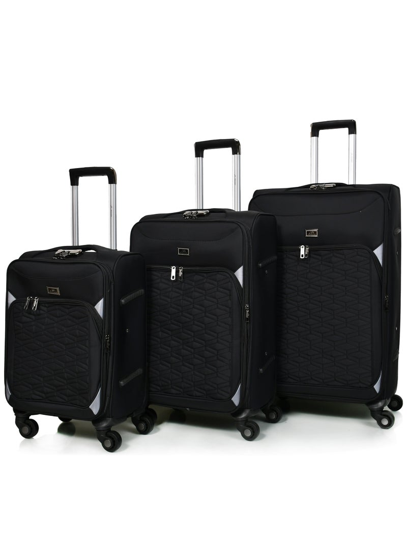 MORANO Morano Canvas Travel Bags set of 3 Pieces Size 28/24/20 inches  - Image 2