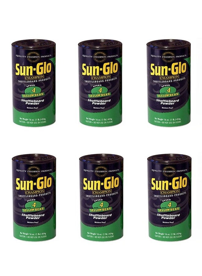 Sun-Glo Speed #4 Shuffleboard Table Powder Wax - 6 Cans