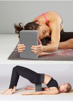ISHWAZ Yoga Block For Yoga, Pilates, Meditation, Fitness Exercise, Aid Balance, Support and Deepen Poses, Beveled Edges and Non-Slip Makes It Extra Comfortable, Premium High Density EVA Foam Yoga Block  - Image 2