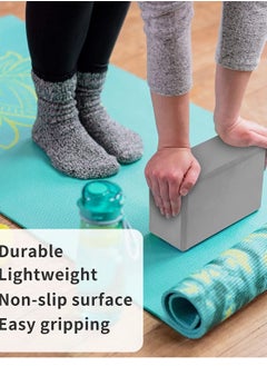 ISHWAZ Yoga Block For Yoga, Pilates, Meditation, Fitness Exercise, Aid Balance, Support and Deepen Poses, Beveled Edges and Non-Slip Makes It Extra Comfortable, Premium High Density EVA Foam Yoga Block  - Image 4