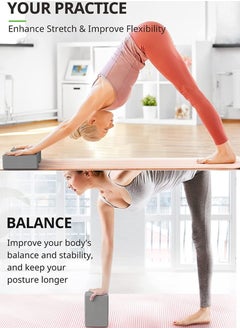 ISHWAZ Yoga Block For Yoga, Pilates, Meditation, Fitness Exercise, Aid Balance, Support and Deepen Poses, Beveled Edges and Non-Slip Makes It Extra Comfortable, Premium High Density EVA Foam Yoga Block  - Image 3