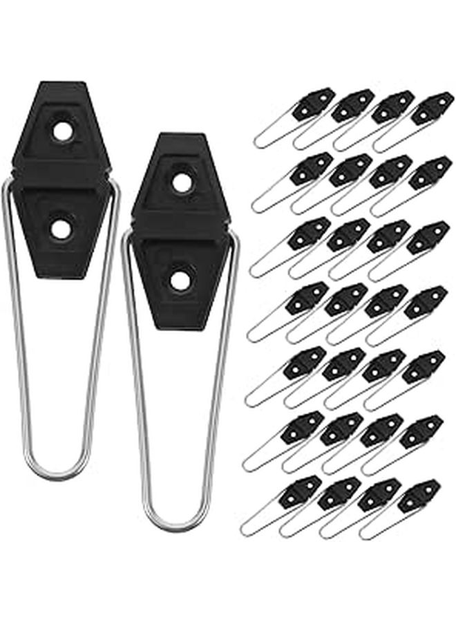 Uonlytech 30 Pieces Multi Purpose Photo Frame Brackets Durable Easel Back Stand Supports Safe Display Home Office Studio Use - Image 1