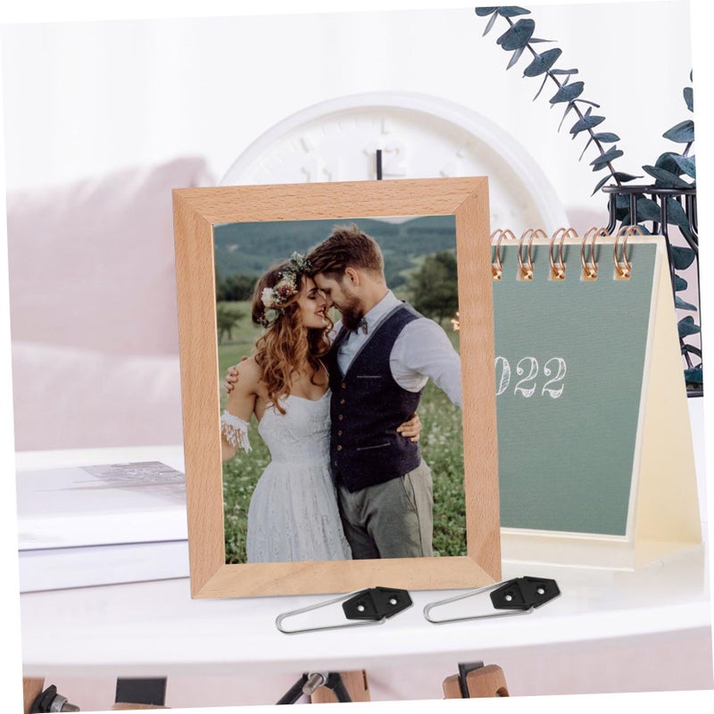 Uonlytech 30 Pieces Multi Purpose Photo Frame Brackets Durable Easel Back Stand Supports Safe Display Home Office Studio Use - Image 5