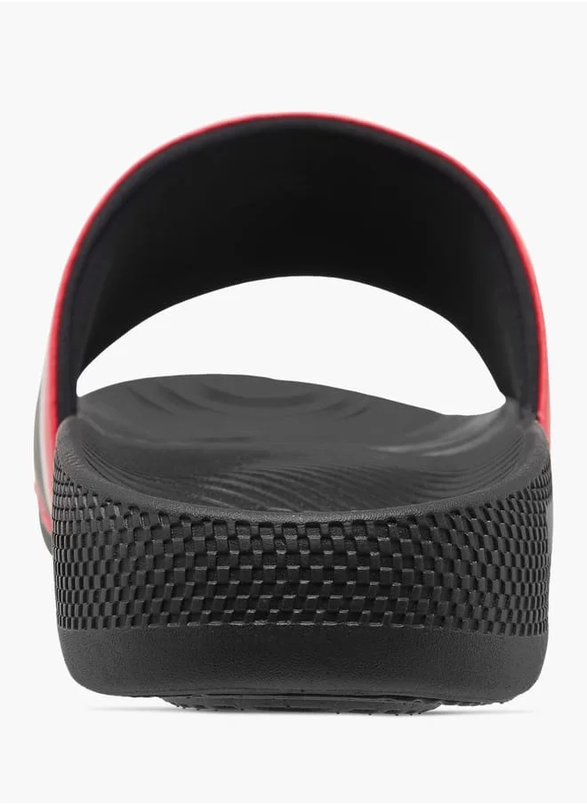 Lee Cooper Men's Logo Print Slip-On Slides